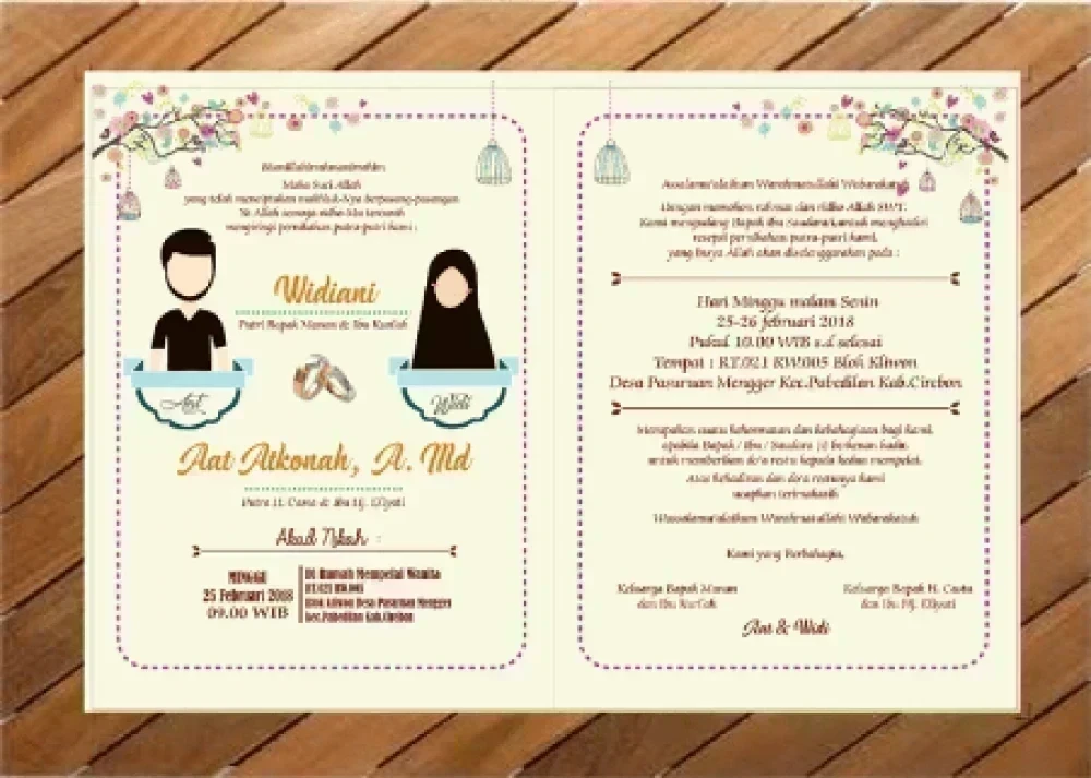 Inspirasi Format Undangan Pernikahan Yang Bisa Kamu Gunakan Wedding Market