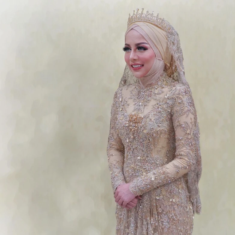 Model baju pengantin muslimah 2021