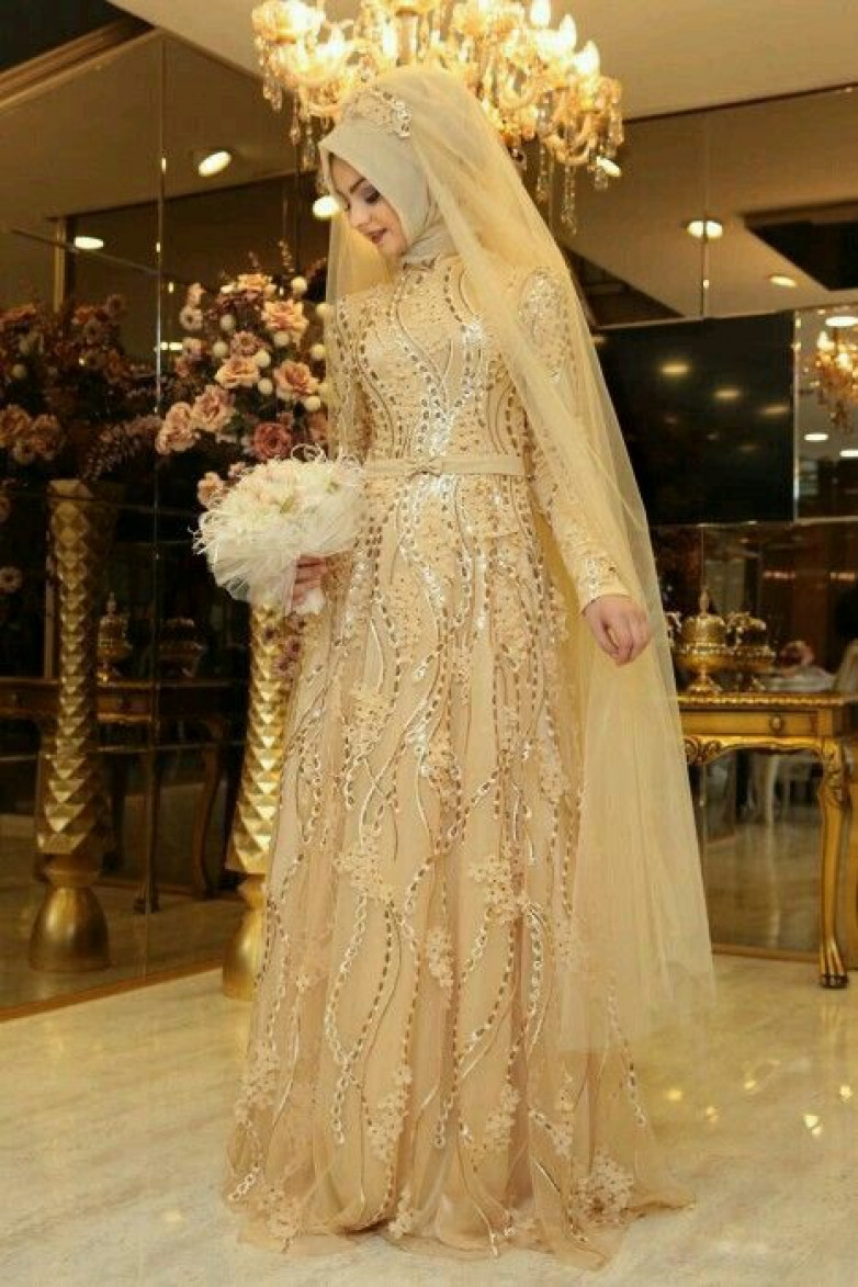 9 Referensi Gaun Pengantin Berhijab Simple 9 Referensi Gaun Pengantin Berhijab Simple