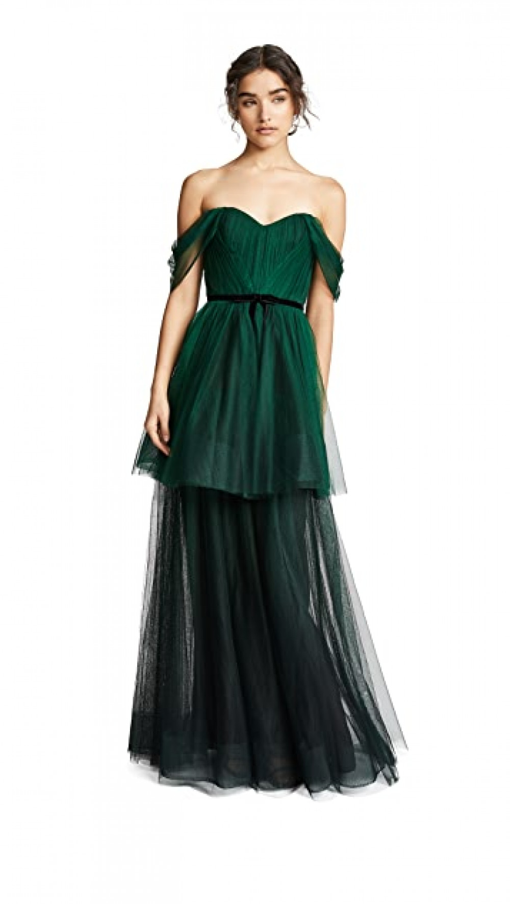 Gaun Pengantin Warna Hijau - Ruffle Gaun Pengantin Warna Hijau - Ruffle