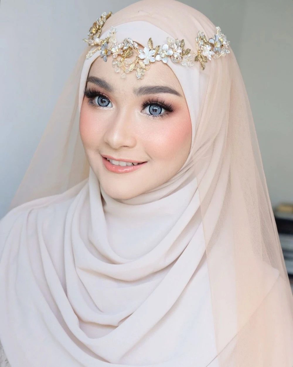 headpiece untuk pengantin muslimah