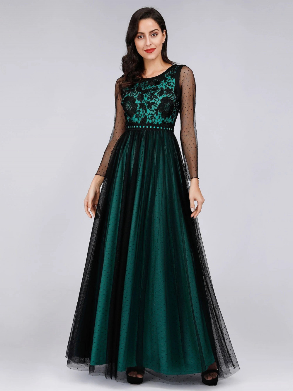 Gaun Pengantin Warna Hijau - Brokat Gaun Pengantin Warna Hijau - Brokat