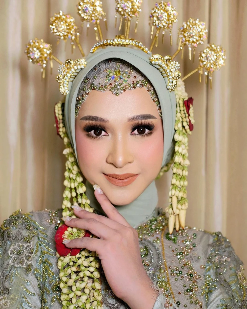 7 Inspirasi Riasan Pengantin Jawa Hijab Tanpa Paes, Tetap Cantik Dan ...