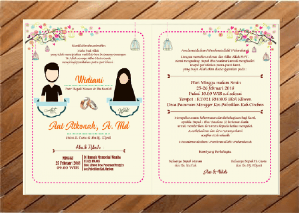 Inspirasi Format Undangan Pernikahan Yang Bisa Kamu Gunakan Wedding 