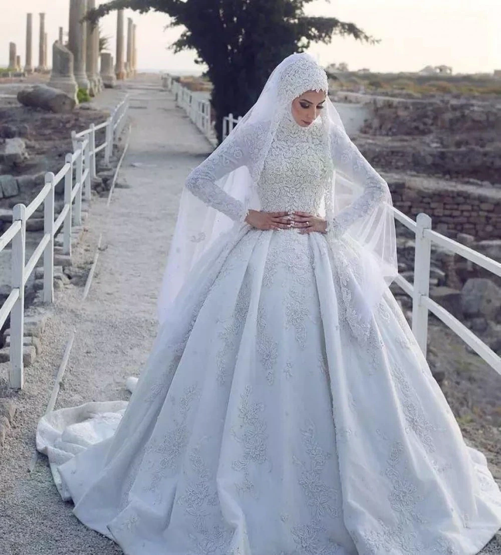Сколько стоит мусульманский. Свадебные платья 2022 мусульманские.