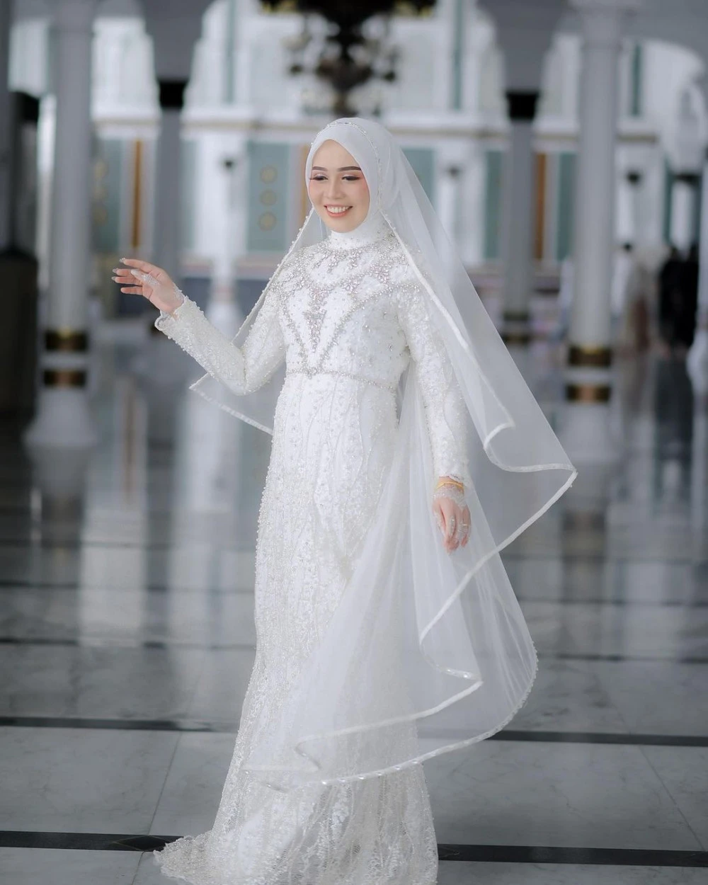 Veil pengantin muslimah